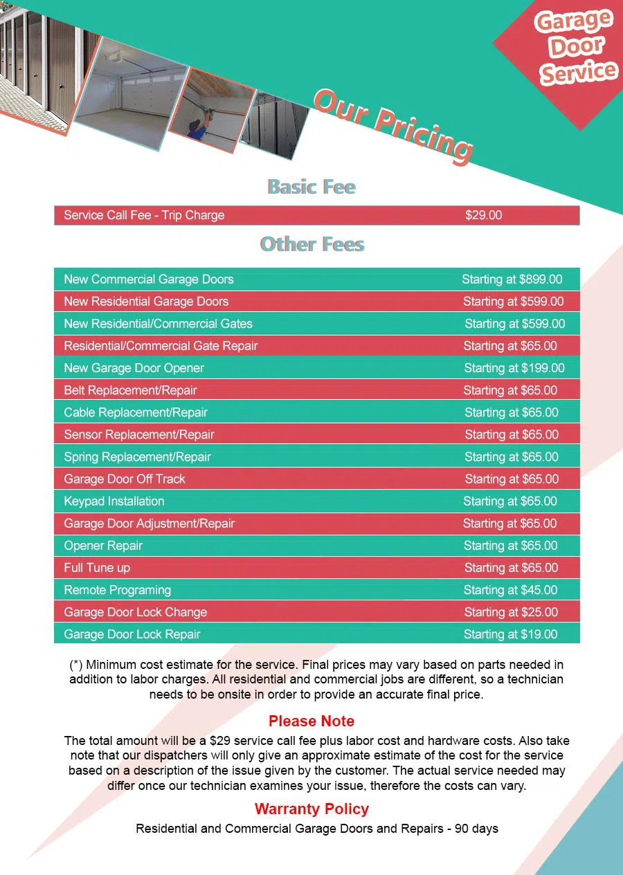 Central Garage Door Service Nevada, TX 469-214-0130